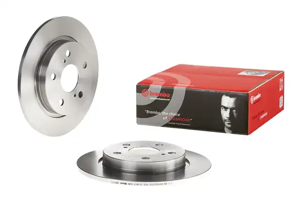 BREMBO 08-A912-10 | Fren Diski Arka Düz 270 5 Toyota Corolla Auris 1 4 D4d 07 Corolla 13 1 4 D4d Auris