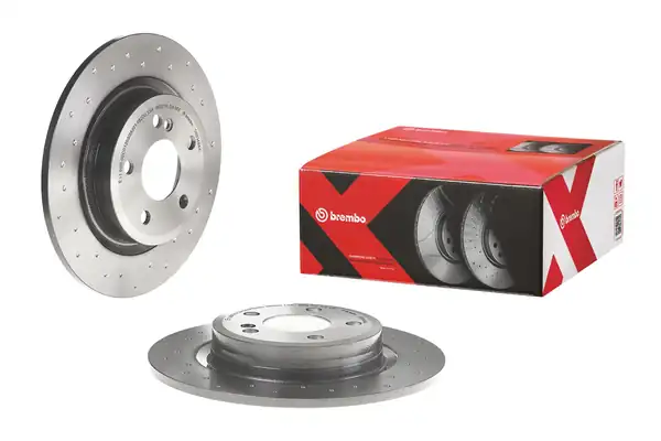 BREMBO 08-B348-4X | Fren Diski Arka Mercedes W117 W156 W176 W246 Delikli 2 Adet