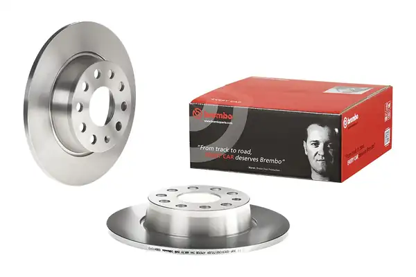 BREMBO 08-B413-10 | Fren Diski Arka VW Caddy 11 Golf 09 Passat 13 15 Audi A3 09 Seat Leon 13 2 Adet