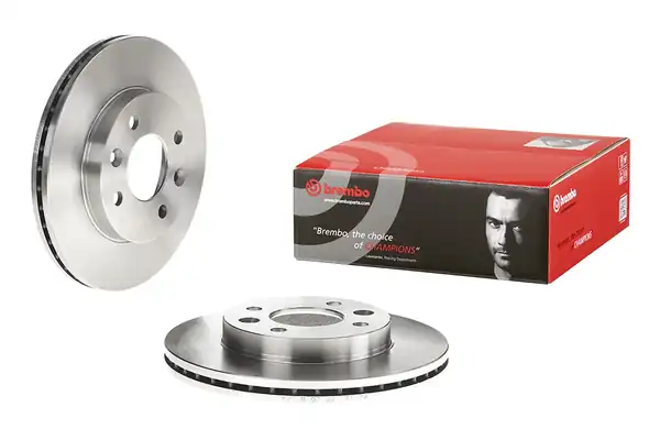 BREMBO 09-3148-14 | Fren Diski Ön Küçük Havalı Kanallı Clio II Kangoo II Logan R19 R21 Manager Symbol Thalia 2 Adet