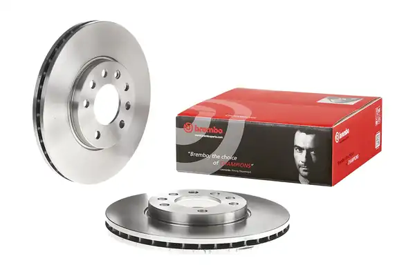 BREMBO 09-7629-10 | Fren Disk Ön Havalı 5 Bijon 280mm Opel Astra G Astra H Meriva 1 8 2 0 16v 1 3 CDTI 99 05 2 Adet