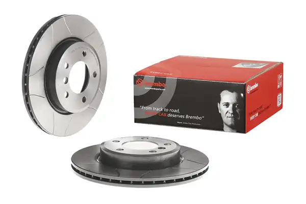 BREMBO 09-7701-75 | Fren Diski Ön Çizgili Bmw E46 318 320 323 328 2001 2005 2 Adet
