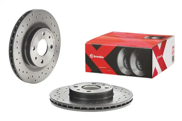 BREMBO 09-8903-1X | Fren Disk Ön Hava Kanallı 260 4 Lada Vega 112 Hatchback 95 Delikli