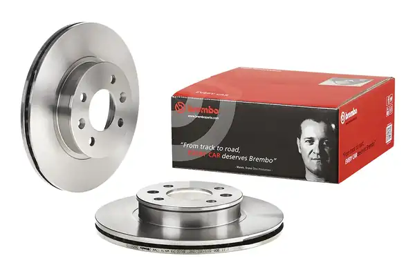 BREMBO 09-9541-10 | Fren Diski Ön Havalı 256 4 Hyundai Getz 00 Dizel 2 Adet