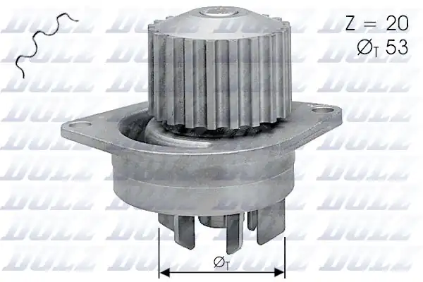 DOLZ C111 | Devirdaim Su Pompası P106 P206 P306 Saxo Xsara Tu5jp 1 6 8v P106 Saxo Tud5 1 5d 20 Dış