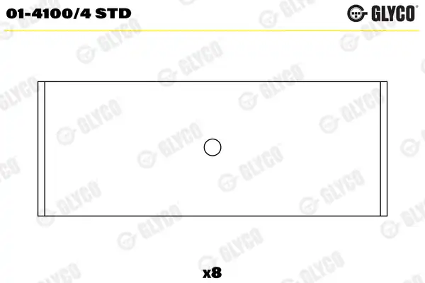 GLYCO 01-41004STD | Kol Yatak VW Golf Jetta Passat Polo Tiguan A3 Leon 1 4 TSI CAXA Cava 1 6