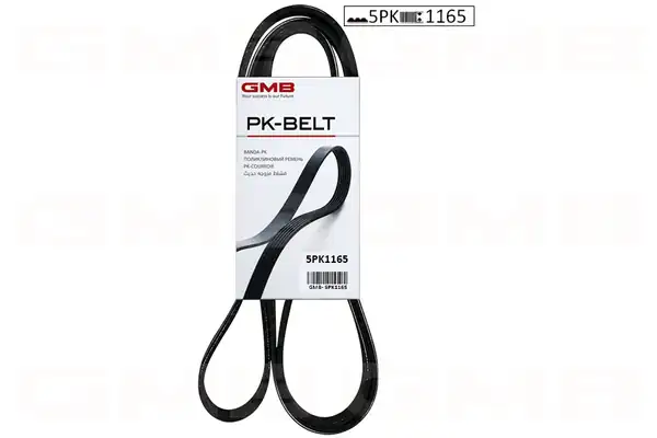 GMB 5PK1165 | Kanallı Kayış Vag A4 05 Mazda 323 626 Rover 200 400 800 Renault R11 1700