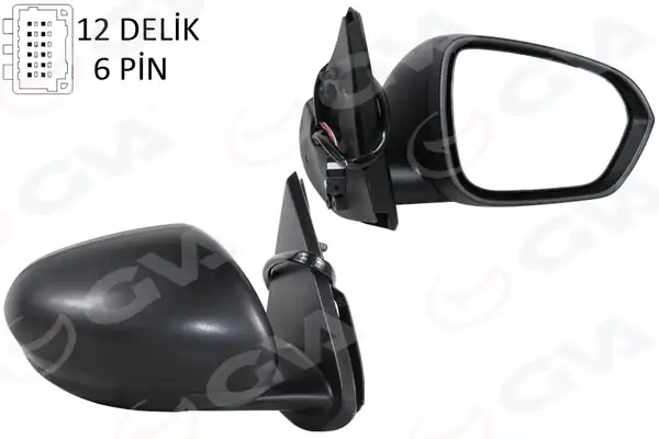 GVA 1019186 | Dış Dikiz Aynası Sağ Elektrikli Isıtmalı Sensörlü Dacia Duster 17 10 12h7p Vm 6805ehsr