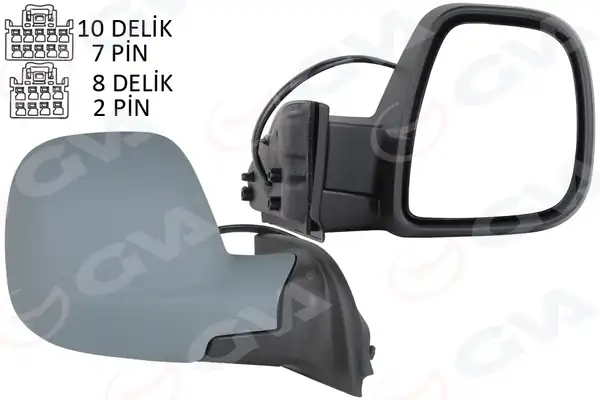 GVA 1029108 | Dış Dikiz Aynası Fiat Yeni Doblo Combi Carg0 Elektrikli Astarlı Rezistanslı Otomatik Açma Kapama Sağ 23