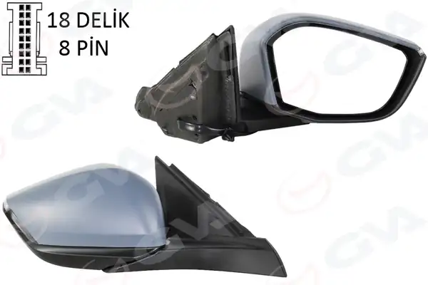 GVA 1090108 | Dış Dikiz Aynası Sağ Opel Astra L 22 Peugeot P308 22 Manuel Katlanır