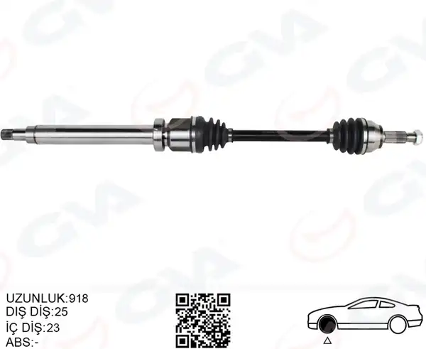 GVA 4437020 | Ön Aks Komple Sağ Fiesta V 1 4 TDCI 02 08 Fuison 1 4 TDCI Fiesta VII 08 12 1 25 1 4tdci 1 5 TDCI 1 6 TDCI B Max 14 1 4ti