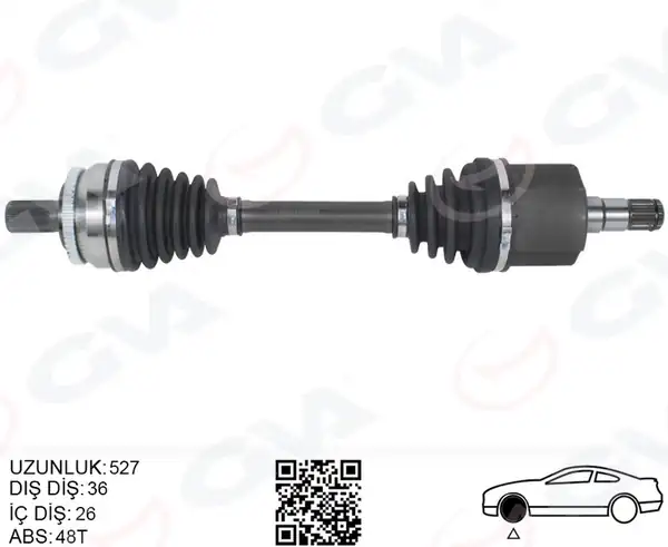GVA 4499170 | Ön Aks Komple Sol Volvo S60 İ 2 0 T 2 4 04 10 V70 II 2 0 T 2 4 04 10
