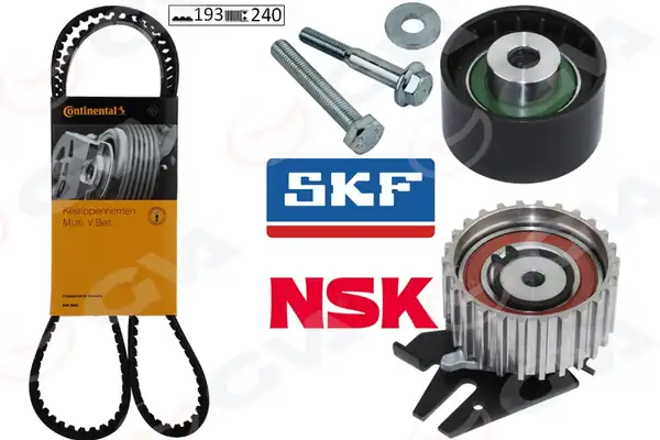 GVA 59T2914C | Eksantrik Gergi Kiti Fiat Doblo 01 Brava 96 01 Bravo 96 01 Palio 00 Marea 96 1 9td 193x240