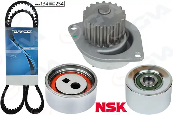 GVA 59WPK4310 | Eksantrik Gergi Kiti 134x254 P106 II 1 6 96 Tu5j4 Saxo 1 6 96 03 Tu5jp4 K015458xs