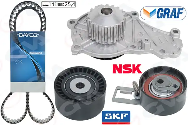 GVA 59WPK4325D | Devirdaimli Eksantrik Gergi Kiti 141 Dış