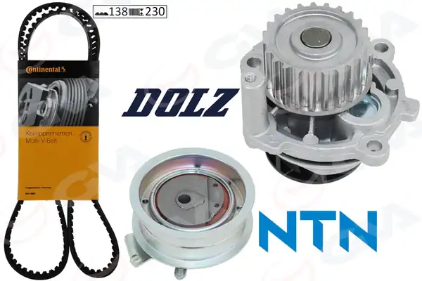 GVA 59WPK7511 | Devirdaimli Triger Seti 138x230 Golf4 5 Bora Jetta Passat A3 Leon Octavia 1 6 98 AKL AEH Avu BGU BSE BFQ ALZ