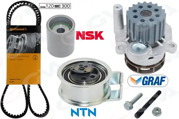 GVA 59WPK7520 | Devirdaimli Triger Seti 120x30 Bora Passat Polo A4 1999 2001 1 4 1 9 TDI AVF AMF Auy Axr