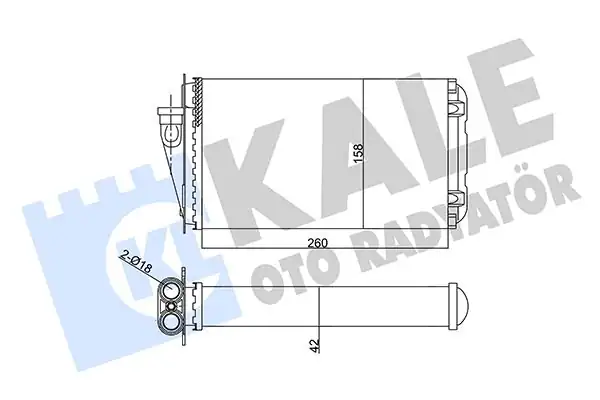 KALE 352030 | Kalorifer Radyatörü Alfa Romeo 145 146