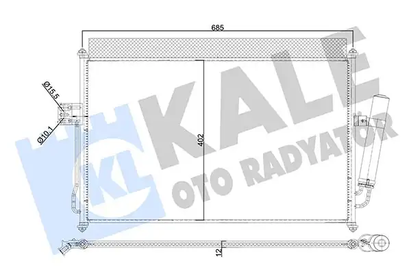 KALE 354030 | Klima Radyatörü Isuzu D Max Tfr Tfs 2 5 Ddı CRDI 12 16 Euro5