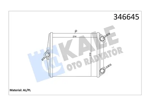 KALE 360195 | Kalorifer Radyatörü Mercedes S Class W126 260se 280s 300se 380se Borusuz