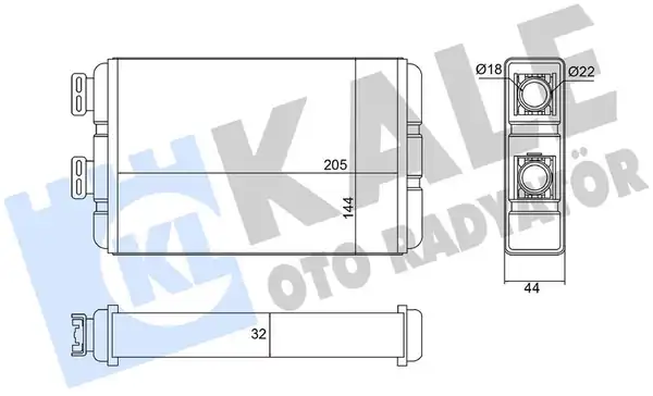 KALE 370760 | Kalorifer Radyatörü Bmw E46 M43 M47