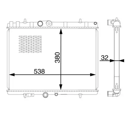 MAHLE CR1601000S | Radyatör Opel Movano C Boxer III Jumper III 19 2 2d Dw12