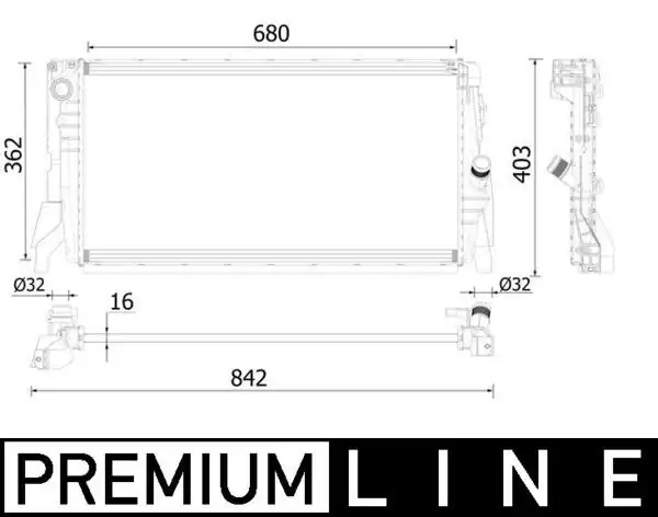 MAHLE CR2315000P | Motor Su Radyatörü Mini F55 F56