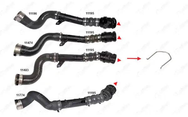 NIFEA 11014 | Turbo Borusu Segmanı Clio IV 12 Megane IV 15 Duster 13 10 Adet