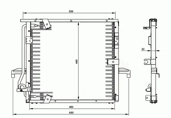 ORIS CBM165020 | Klima Kondenseri Bmw 3serisi E36 90 483x468x20 Oto Mek.