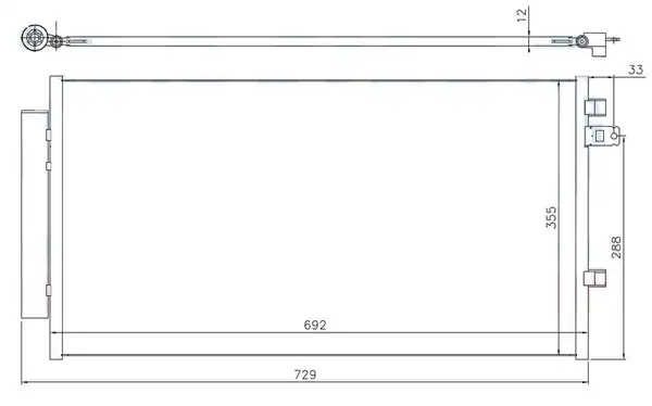 ORIS CFI773012 | Klima Kondenseri Fiat 500x 14 Jeep Renegade 14