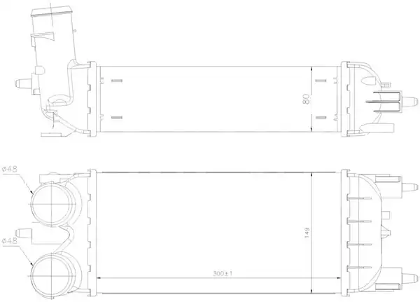 ORIS IPE501080 | İntercooler Brazing İntercooler A M 300x149x80 C5 1 6 Hdi 2008 508 1 6 Hdi 2010 96437