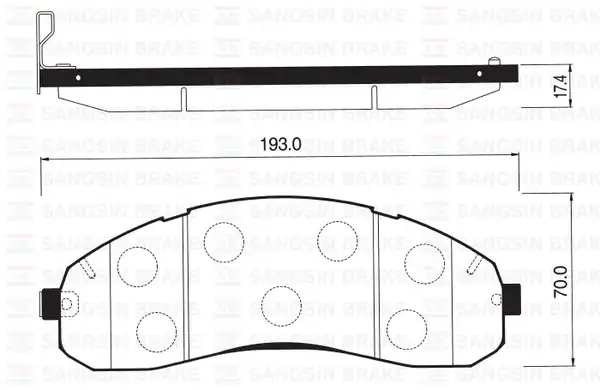HI-Q SP1148 | Ön Balata Disk Kia Bongo 1 4 Ton K3000 04 1 Adet