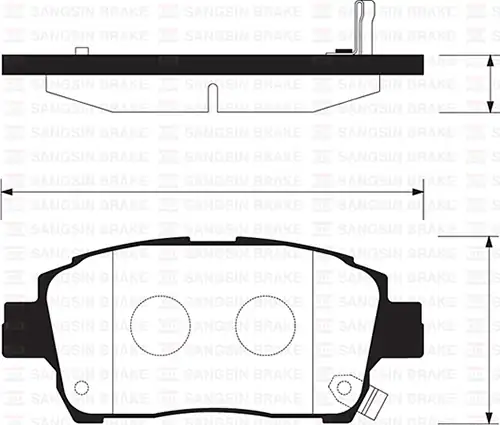 HI-Q SP1244 | Fren Balatası Ön Yaris P1 ABS Verso E12 1 6 02 03 Prius W2 03 09 1 0 1 3 99 05