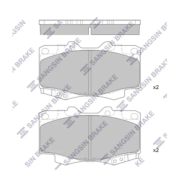 HI-Q SP1375 | Fren Balatası Ön Hilux Kun25 2 5 D4d 06 11