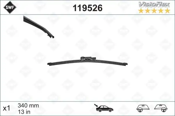 Valeo 119526 Bmw Land Rover M Benz Arka Silecek 2042234