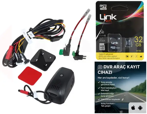 WEGNA AC02-001 | Araç Dvr Kayıt Cihazı Turkce Menu Android Ve Apple Uyumlu Hd Kaliteli