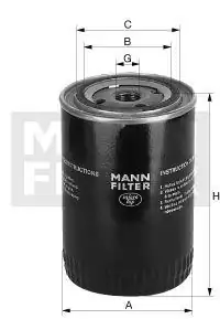 Mann Filter W921 Yağ Filt. Komatsu Fd F-G Forklift Y