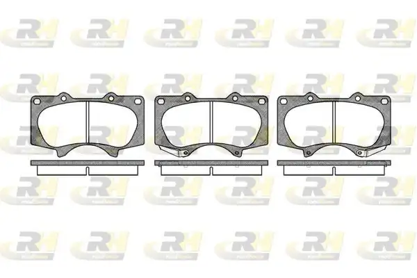 ROADHOUSE 2988.00 | Fren Balatası Ön-Toyota Hilux Land Cruiser Prado 2006 > / Mitsubishi Pajero