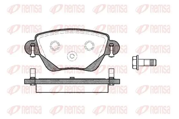 REMSA 0777.00 | Fren Balatası Mondeo III B5y B4y Bwy 11 00 Xx