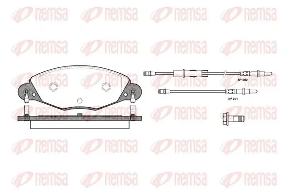 REMSA 0827-04 | Fren Balatası C5 İ Berlina Break Dc D-E 03 Xx