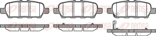 REMSA 0876.31 | Fren Balatası Arka Nissan Qhasqaı J10 X-Trail