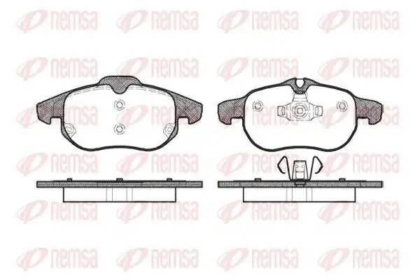 REMSA 0888-00 | Fren Balatası Bls Wagon 04 06