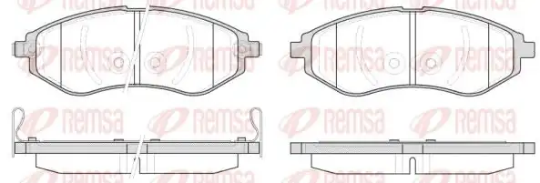 REMSA 0986-02 | Fren Balatası Aveo T200 T250 01 06