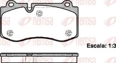 REMSA 1202-00 | Fren Balatası CLS C219 10 04