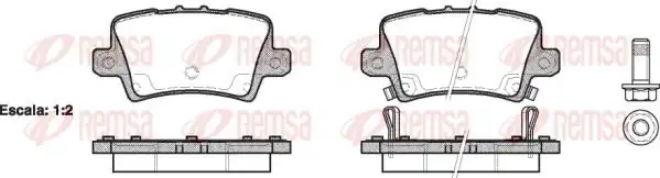 REMSA 1206-02 | Fren Balatası Civic VII 01 06 Xx