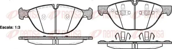 REMSA 1298-00 | Fren Balatası X5 E70 02 07
