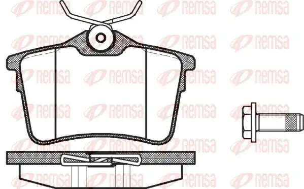 REMSA 1382-00 | Fren Balatası Berlingo 04 08