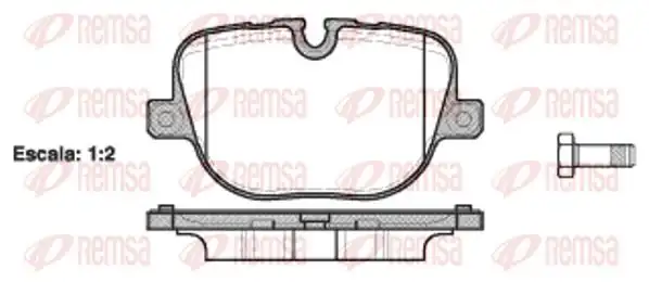 REMSA 1408-00 | Fren Balatası Discovery III Taa 10 04 Xx