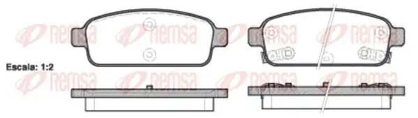 REMSA 1432-02 | Fren Balatası Cruze J300 05 09
