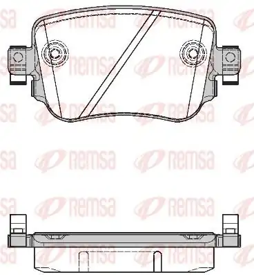 REMSA 1549-08 | Fren Balatası Leon 5f1 11 12